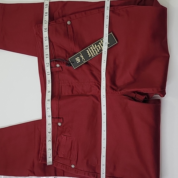DG2 by Diane Gilman Wine Cropped Pants NWT SZ L P - Picture 5 of 13
